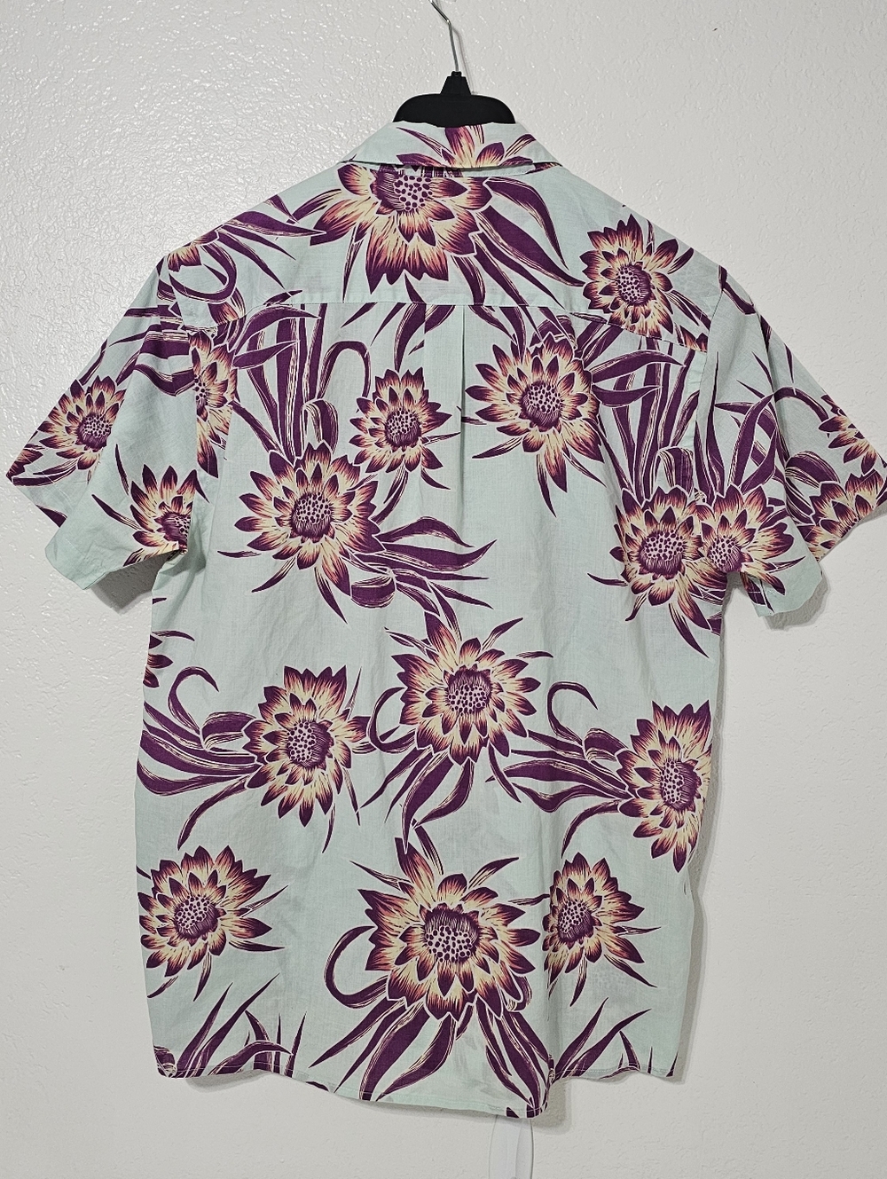 Patagonia Organic Cotton Floral Aloha Camp Shirt Large Tropical Button Front - Picture 4 of 8